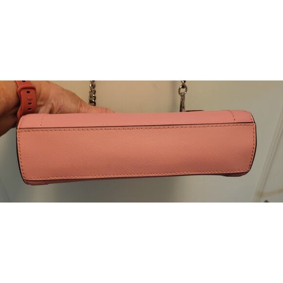 Michael Kors Rayne Small Crossbody Leather Classic Pink - Picture 14 of 16